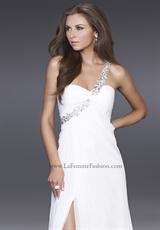 2012 La Femme Prom Dresses 15361.  Available in Aqua, Navy, Pink, Silver, Teal, White